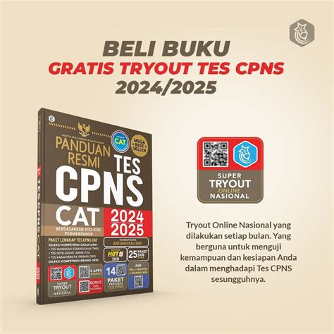 Jual Panduan Resmi Tes Cpns Cat 2024 2025 Karya Raditya Panji Umbara