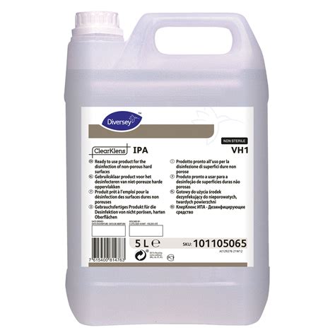 Clearklens Ipa Vh1 2x5l Sterile Airless Spray For Disinfection In Cleanrooms Diversey United