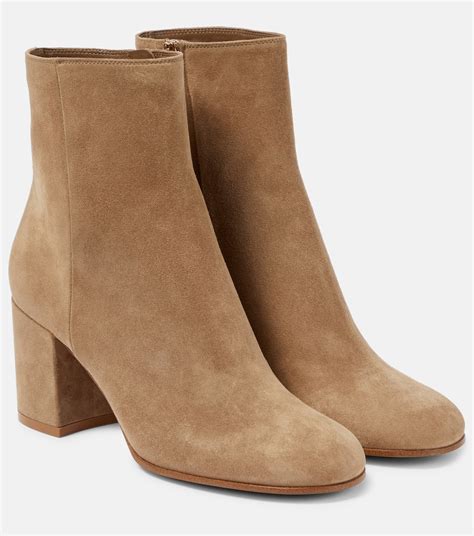 Camoscio Suede Ankle Boots In Beige Gianvito Rossi Mytheresa