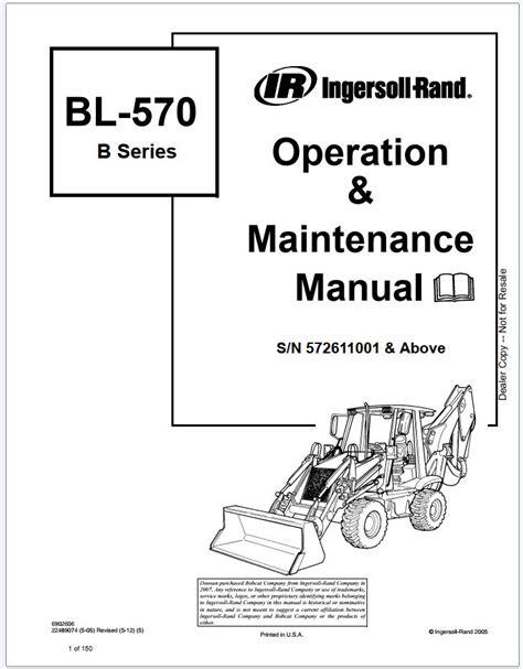 Bobcat Backhoe Loader Schematic Operation Service Manual Pdf Collection