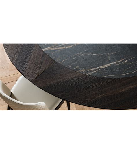 Cattelan Italia Table Skorpio Ker Wood Round