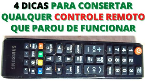 Controle Remoto Parou De Funcionar Siga Essas Dicas Para Consertar