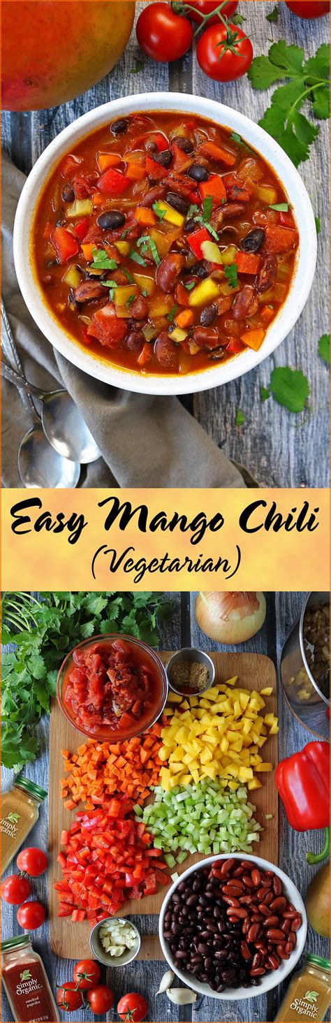 Easy Chili With Mango Savory Spin