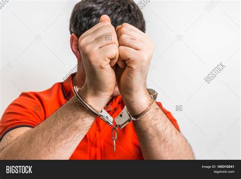 Arrested Man Handcuffs Image And Photo Free Trial Bigstock