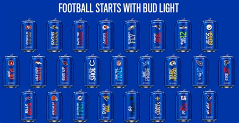 Bud Light Kicks Off Nfl Football Season With Team Themed Packaging