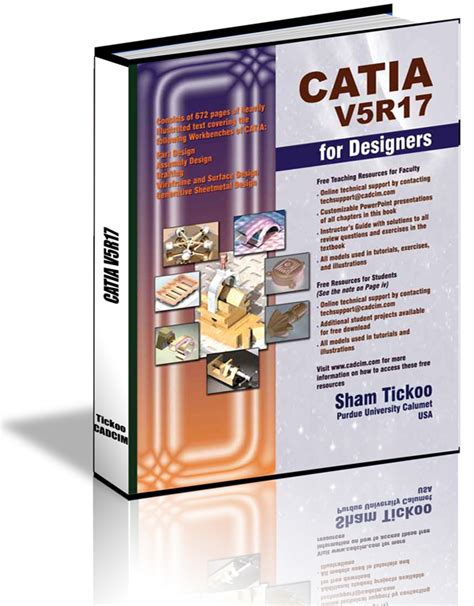 Catia V5r17 For Designers Book By Prof Sham Tickoo And Cadcim Technologies