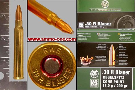 30R Blaser By RWS Cone Point One Cartridge Not A Box Ammo One1