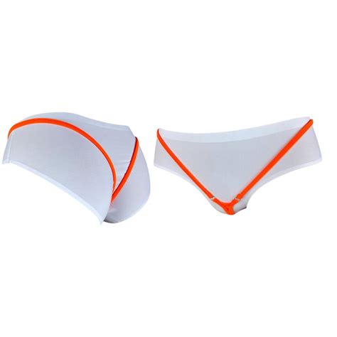 S Shbikini Mini String Y String Sheer Thong Lingerie Underwear Mesh Orange Etsy