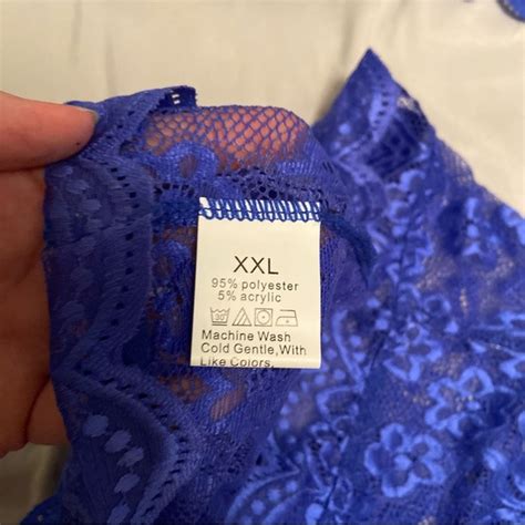 ABABOON Intimates Sleepwear Nwt Ababoon Sexy Two Piece Royal Blue High Waisted Lingerie