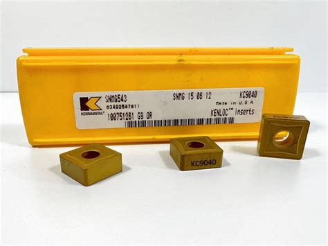 KENNAMETAL SNMG543 SNMG150612 New Carbide Inserts Grade KC9040 3pcs EBay