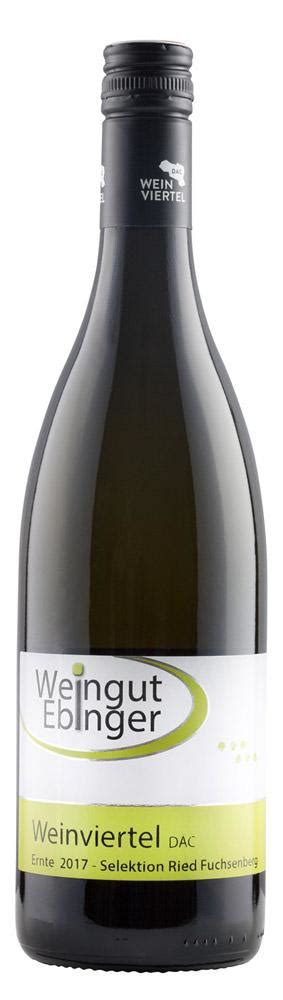 Grüner Veltliner Weinviertel DAC Sel Ried Fuchsenberg 2018 Ebinger