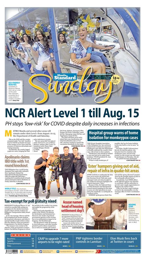 Manila Standard 2022 July 31 Sunday By Manila Standard Issuu