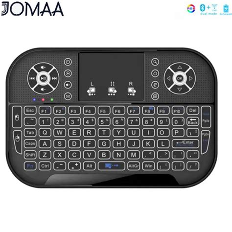 Jomaa Mini 2 4G Bàn phím không dây đèn nền bàn phím bluetooth với bàn