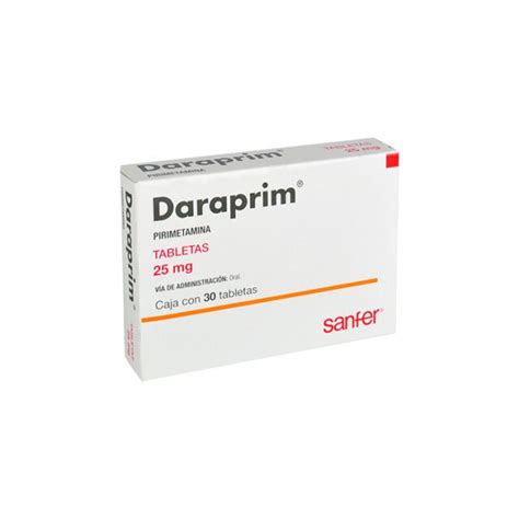 DARAPRIM 25 MG C 30 TABLETAS Farmapronto