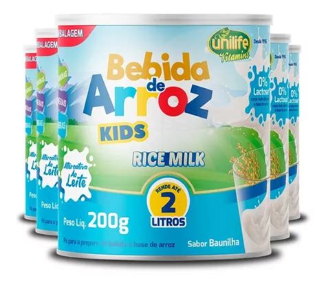 Kit De Bebida De Arroz Sin Lactosa Unilife Para Ni Os G Sabor Sin