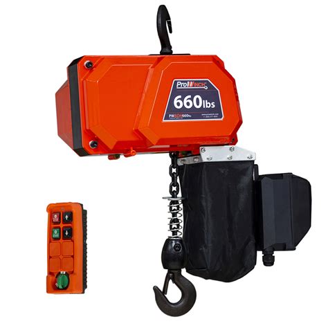 Mini Electric Chain Hoist 660 Lbs 10 Ft 110v Wireless Remote Control