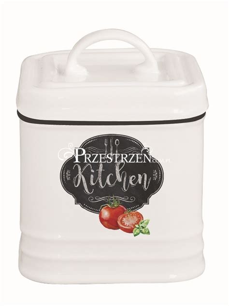 Porcelanowy Pojemnik Z Pokrywk Kitchen Basics Cm Kibk