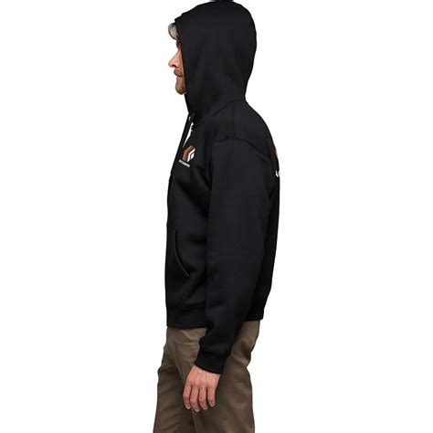 Black Diamond Faded Full Zip Hoodie Mens Clothing