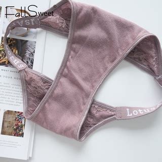 Fallsweet Women S Panties Sexy Letter Thongs Breathable Lace Comfort