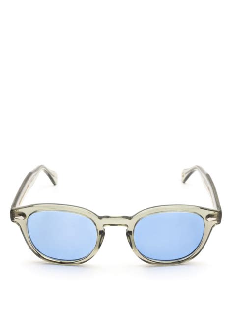 Moscot Lemtosh Blue Lens Translucent Sunglasses Sunglasses