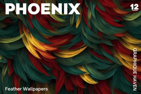 Phoenix Feather Pattern Graphic by Graphique Haven · Creative Fabrica