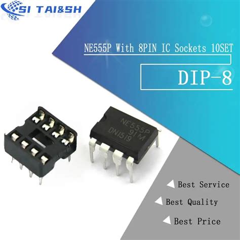 20pcs 10 Each Ne555 Ne555p Ic 555 Timer Programming Oscillator Chip And 8 Pin Dip Sockets