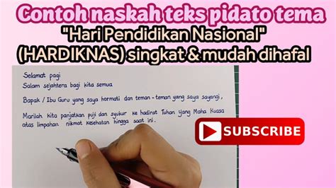 Contoh Naskah Teks Pidato Tema Hari Pendidikan Nasional Hardiknas