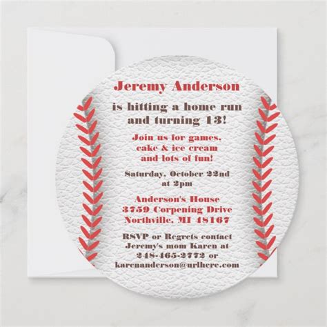 Baseball Party Invitations | Zazzle