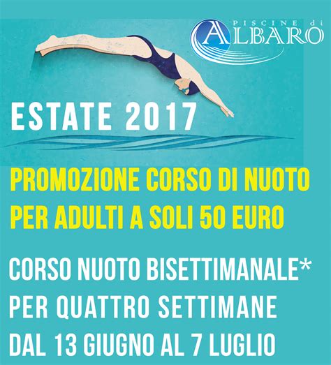 Promozione Corsi Nuoto Estivi Per Adulti Piscine Di Albaro