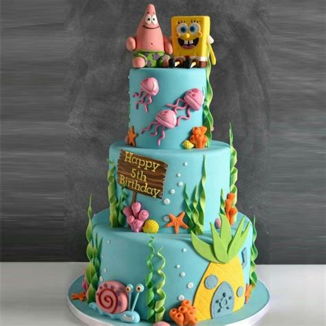 Sponge Bob SquarePants Theme Cake - Cake O Clock - Best Customize Designer Cakes Lahore