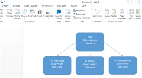 How To Make An Org Chart In Word Lucidchart