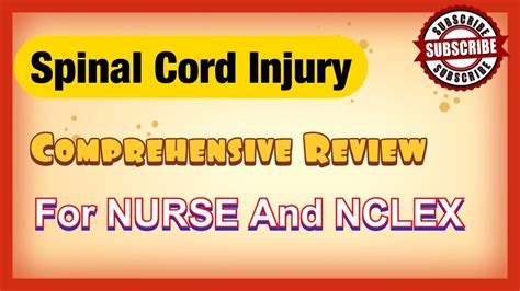 Spinal Cord Injury SCI Comprehensive Review For Nurse Stduents NCLEX