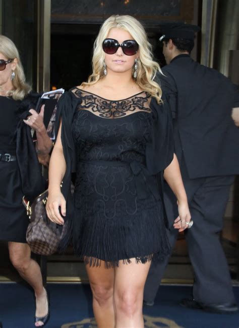 Jessica Simpson Looks Very Sexy In Black Mini Dress Leaving The Ritz Carlton Hot Porn Pictures