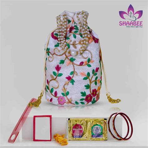 Return Gift Navratri New Model Embroidery Potli Bag Combo Shaabee