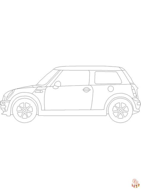 Beste Mini Cooper Kleurplaten Voor Kinderen Mini Cooper Kleurplaat