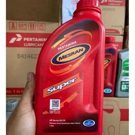 OLI MESRAN SUPER 20W 50 1 LITER ORIGINAL PERTAMINA Lazada Indonesia