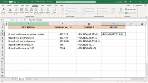 Jak používat funkci Round v aplikaci Excel 2023