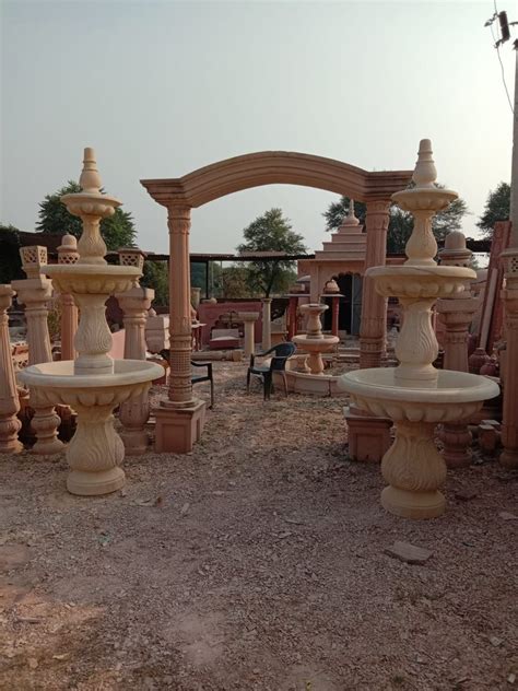 Brown Sandstone Garden Fountain Rs Kailash Stone Cutting Arts