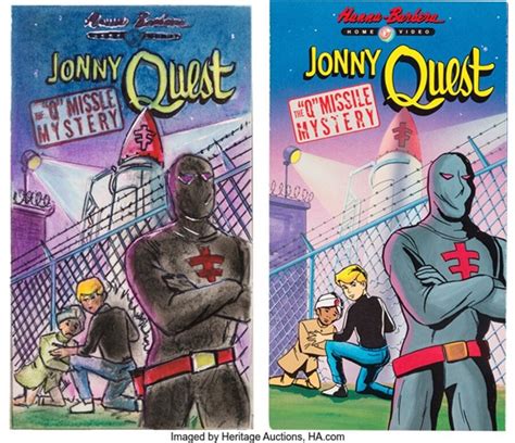 Jonny Quest The Q Missile Mystery VHS Videotape Box Illustration and ...