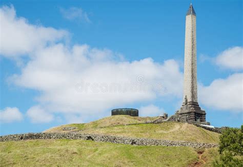 The Obelisk Monument On The Top Of One Tree Hill In Auckland New