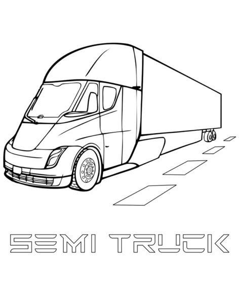 Kleurplaat Tesla Semi Truck Porn Sex Picture