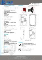 Loud Speaker Mining Telephone With Beacon JR103 FK HB J R Technology