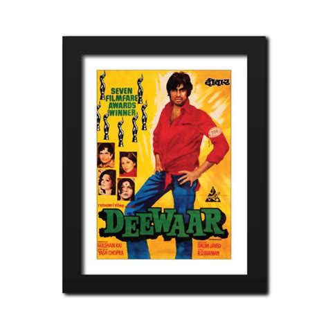 Deewar Movie Poster Painting - Tenorarts