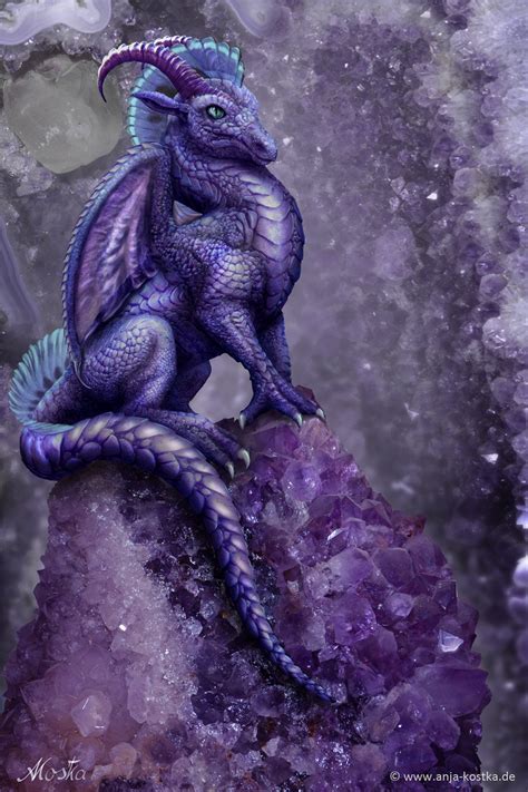 Amethyst Dragon by ArkaEdri on DeviantArt