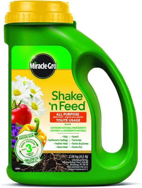 Miracle Gro Shake N Feed All Purpose Plant Food 12 4 8 2 04Kg The