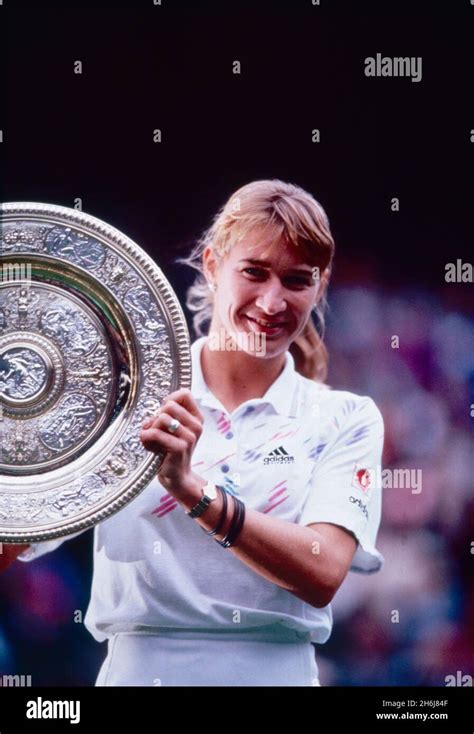 German Tennis Player Steffi Graf Wins The Tournament Wimbledon Uk