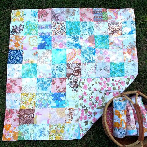 Amelie And Atticus Vintage Sheet Picnic Blankets