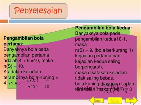 Peluang Bebas Dan Bersyarat