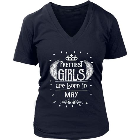 Pin On Prettiest Girls Are Born In May T Shirt