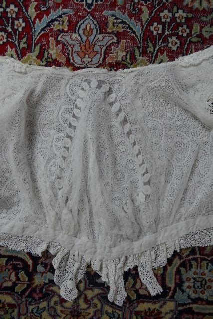 White Irish Crochet Blouse Ca 1910 Antique Gown